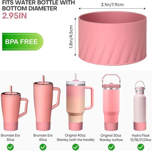 Roliwils 2 Pack Silicone Cup Boot for Brumate Era, Anti-Slip Dent Protection Boot | Cup Accessories | Protective Bottle Sleeve for Daily & Outdoor Use in Saudi Arabia