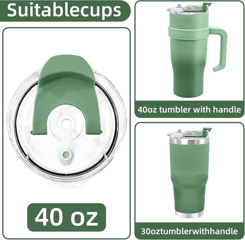 30/40 oz Tumbler Replacement Lids,1pack Spill Proof Straw Lids for YETI,Old Style RTIC,Ozark Trail and More,for Travel Tumblers,Stainless Steel Tumblers,Straw and Sippy Friendly in Saudi Arabia