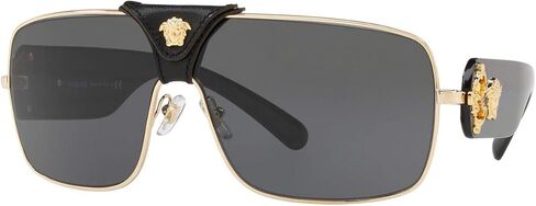 Versace SQUARED BAROQUE VE2207Q Sunglasses 1002/3-38 -, Brown VE2207Q-1002-3-38 in Saudi Arabia