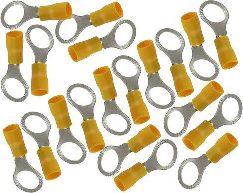 300 pcs 12-10 GA Yellow 3/8" Vinyl Insulated Crimp Ring Wire Terminal in Saudi Arabia