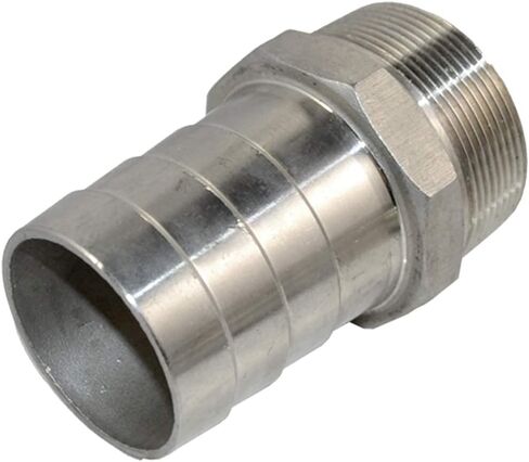304 محول خرطوم سداسي من الفولاذ المقاوم للصدأ، 2-1/2 بوصة خرطوم معرف X 2-1/2 بوصة ذكر NPT in Kuwait