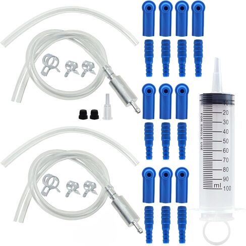 5 Set Brake Bleeder Hose Kit with One Way Check Valve, Universal Brake Bleeding Tool for Motorcycle Car Truck SUV, Includes Rubber Hoses Clamps Dust Caps for Brake Fluid Bleeder System in Saudi Arabia