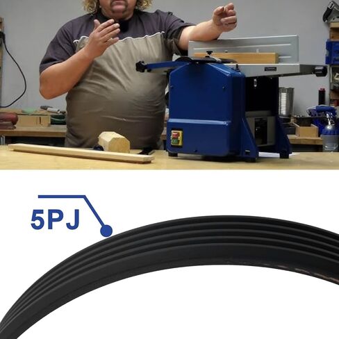 2pcs 5PJ605 V-Ribbed Belt Rubber Drive Belt Replacement V-Belt Compatible with SCHEPPACH HMS 850/1070 Trimmers (605x12mm) in Saudi Arabia