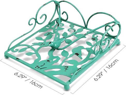 Flat Metal Napkin Holder for Table, Farmhouse Green Napkin Holder for Kitchen, Restaurant, Home, Bar & Table Decor in Saudi Arabia