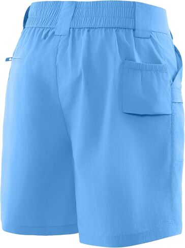 Palmyth Fishing Shorts for Men 7 Inch, Quick Dry Lightweight Nylon Shorts with 6 Pockets, Elastic Back Waist & D-Ring in Saudi Arabia