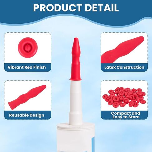 40PCS Caulk Tube Latex Sealing Caps, Caulking Gun Tip Caps - Universal Fit Caulk Tube Latex Sealing Caps for Sealing and Preserving Open Caulking Tube, Tight & Leak-proof Sealing in Saudi Arabia