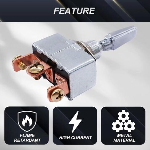 2 قطعة مفتاح تبديل شديد التحمل DC 12V 50A مفتاح قفل ذاتي تشغيل/إيقاف/تشغيل 3 مواضع SPDT Rocker Toggle Switch للسيارات والبحرية والصناعية مع غطاء مطاطي in Saudi Arabia
