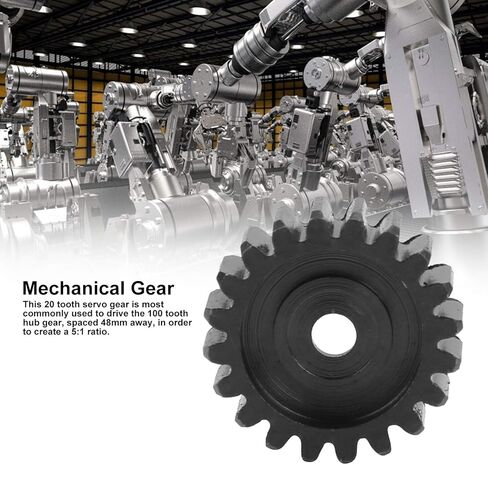 Servo Gear, 20 Teeth 25 Tooth Spline MOD 0.8 Cast Steel High Strength Durable Wear for RC Cars Robotics DIY Projects in Saudi Arabia