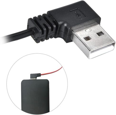 مجموعة لوحة التدفئة الكهربائية USB 5V 2A وسادة التدفئة الألياف درجة الحرارة قابل للتعديل مع مؤشرات LED للاستخدام في الطقس البارد في الهواء الطلق (أسود) in Kuwait