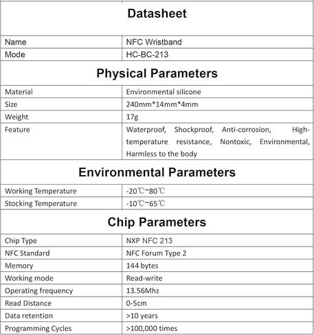 NFC Forum Type 2 ISO 14443A 213 168 بايت سوار معصم من السيليكون (3 قطع NFC 213 معصمه) in Kuwait