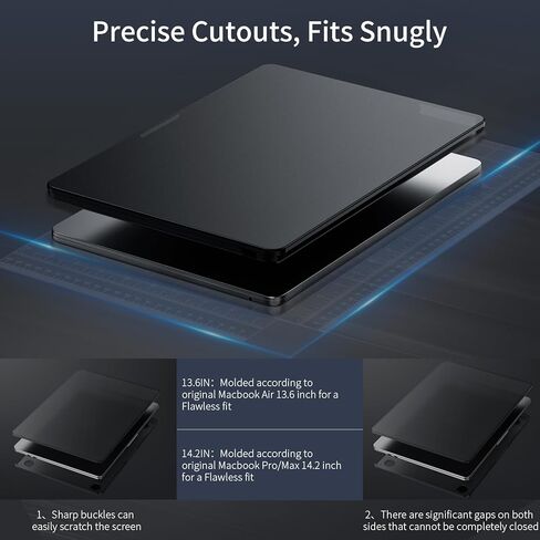 Compatible with MacBook Air 13.6 inch Case 2025 2024 2023 2022 M4 M3 M2 A3240 A3113 A2681,Sturdy Protective Hard Shell Case Cover&Keyboard Cover&Screen Film (Midnight) in Saudi Arabia