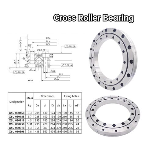 1PCS Thin-Wall Cross Roller Bearing XSU080188 150 * 225 25.4MM in Saudi Arabia