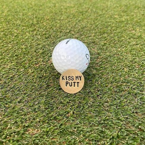 Funny Golf Ball Marker, Humor Novelty Golf Ball Markers with Funny Words, Round Golf Ball Marker, Unique Golf Gag Gifts for Men or Women Golfers Golf Lovers, Ball Markers in Saudi Arabia