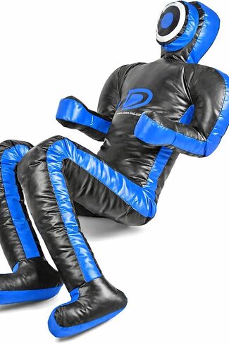 دمية تصارع متعددة الألوان - BJJ، MMA، دمية تدريب المصارعة والجودو - كيس ملاكمة متين للفنون القتالية وممارسة الدفاع عن النفس 180 سم شاغرة in Saudi Arabia