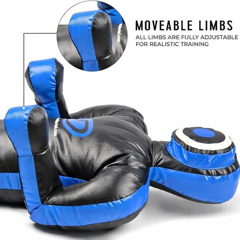 دمية تصارع متعددة الألوان - BJJ، MMA، دمية تدريب المصارعة والجودو - كيس ملاكمة متين للفنون القتالية وممارسة الدفاع عن النفس 180 سم شاغرة in Saudi Arabia