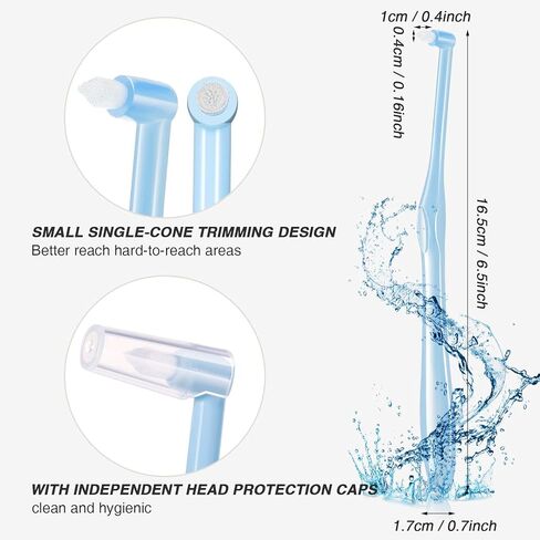 Patelai 6 Pieces End Tuft Toothbrush Single Tufted Toothbrush Soft Interdental Brushes Tooth Stain Remover for Implants Teeth Detail Cleaning Tooth Stain (Bright Colors) in Saudi Arabia