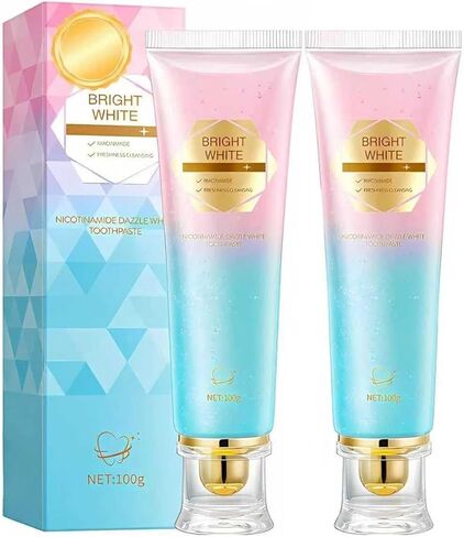 Niacinamide Whitening Toothpaste, Toothpaste with Natural Gentle Care Deep Stain Removal Clean, Fluoride-Free Formula is Suitable for Sensitive Teeth (1) in Saudi Arabia