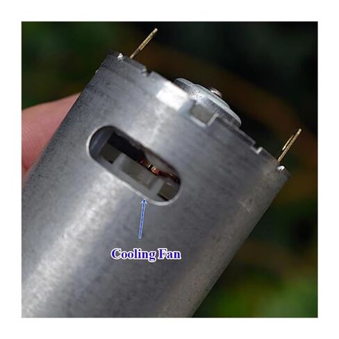 RS-555 36mm Electronic Starter DC 12V 14.4V 18V 35000RPM High Speed Power Ball Bearing with Cooling Fan DIY in Saudi Arabia