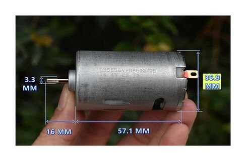 RS-555 36mm Electronic Starter DC 12V 14.4V 18V 35000RPM High Speed Power Ball Bearing with Cooling Fan DIY in Saudi Arabia