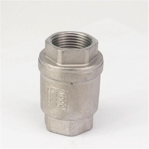 DN20 3/4 "لولب داخلي 304 صمام زنبركي مضمن من الفولاذ المقاوم للصدأ صمام فحص في اتجاه واحد 229 رطل لكل بوصة مربعة in Kuwait