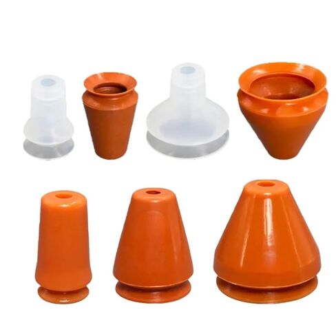 Robot arm Double-Layer Bottle Embryo Vacuum Suction Nozzle Silicone FL20/35/40 Glass Bottle Cosmetic Bottle Suction Cup(Brown) in Saudi Arabia