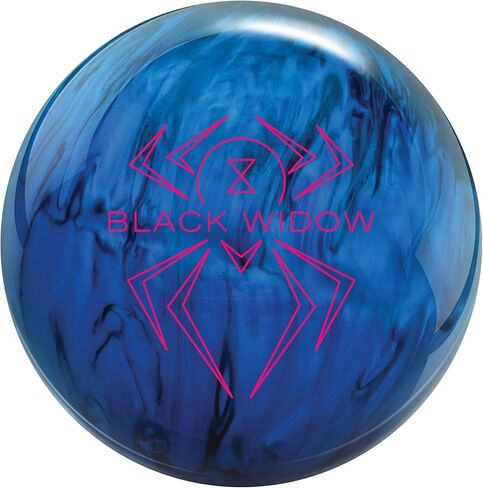 Bowlerstore Products Hammer PRE-DRILLED Black Widow Mania Bowling Ball - Cobalt/Black in Saudi Arabia