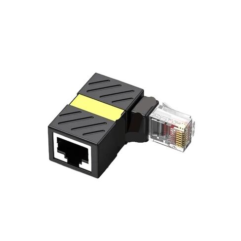 1PCS RJ45 Gigabit Adapter Right Angle Elbow Connector in Saudi Arabia