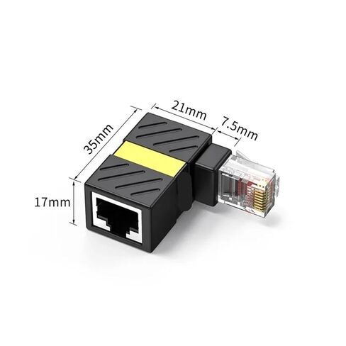 1PCS RJ45 Gigabit Adapter Right Angle Elbow Connector in Saudi Arabia