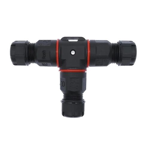 Connector T Shape 3 Pin 250V 24A Cable Wire Gland Sleeve Quick Connect 1Pcs in Saudi Arabia