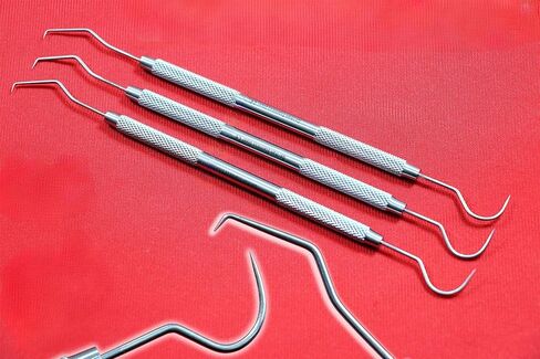 Cynamed EXAMINATION DENTAL PROBE #5 EXPLORER DENTAL PROBE مجموعة مكونة من 3 قطع أداة ألمانية مقاومة للصدأ لطب الأسنان in Saudi Arabia