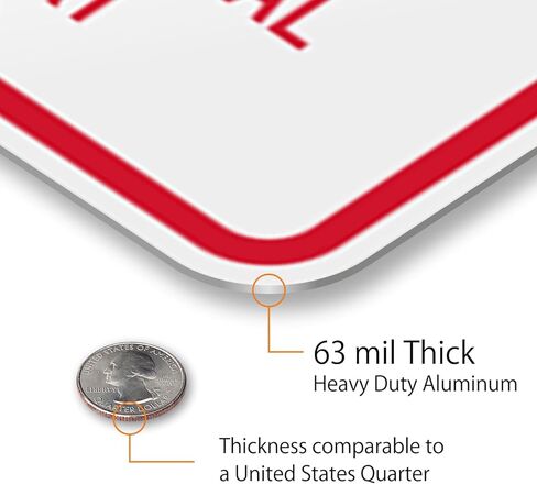 SmartSign Custom Attention Sign - 12" x 18", Vertical Custom Metal Sign, Add Your Instructions and Text, 63 mil Thick Aluminum Metal, 3M Laminated EG Reflective, Red and White, Made in USA in Saudi Arabia