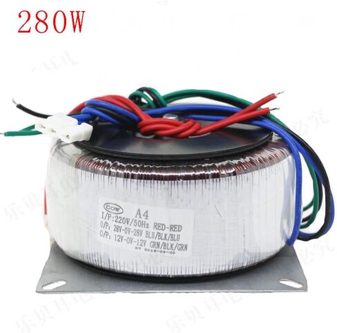 محول رينج بول 220 فولت إلى مزدوج 28 فولت مزدوج 12 فولت 20V22V24V26V30V عزل حلقي فاير بول 18 فولت 280 وات (مزدوج 20 فولت مزدوج 12 فولت) in Kuwait