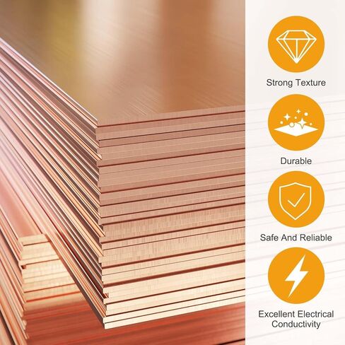 MECCANIXITY 2 PCS 99.9% Pure Copper Sheet,Copper Plates Metal 1.97"x1.97"x0.04" (50x50x1mm) with Gloves for DIY Crafts Jewelry Repairs Industry Electrical Engineering Circuit in Saudi Arabia