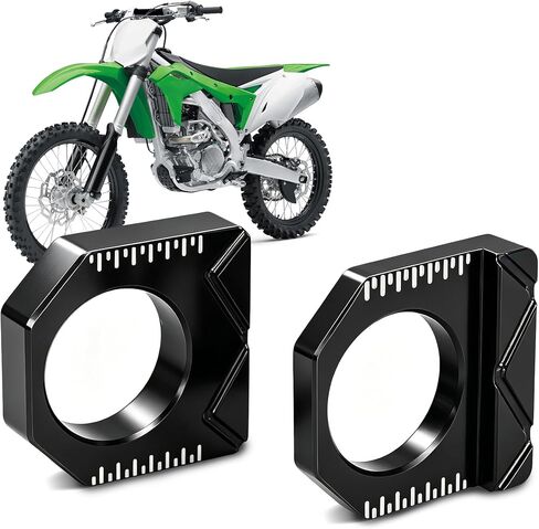 دراجة نارية المحور الخلفي كتلة 2 قطعة سلسلة الضابط الموتر Swingarm بكرة الضابط CNC العالمي ل KX250 KX450F 16-18 KX250F 17-19 KX250/450 19-24 KX250X/450X الترابية حفرة بيك الأخضر in Saudi Arabia