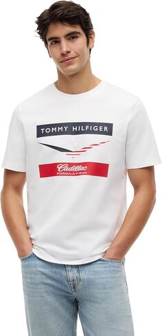 Tommy Hilfiger Formula 1 Mens Tommy X Cadillac F1® Team Chevron T-Shirt in Saudi Arabia