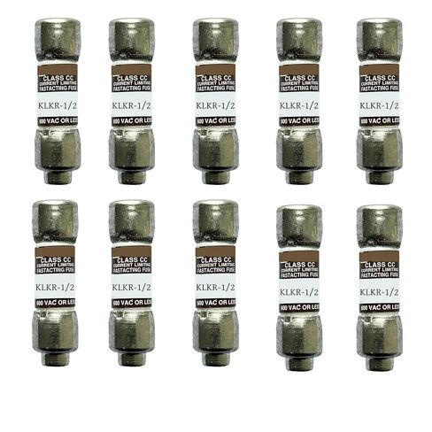 10 عبوات جديدة KLKR-1/2 KLKR-1/2A KLKR 1/2A 600Vac صمامات سريعة المفعول، KLKR-1/2A صمامات خرطوشة رفض الفئة CC الحالية in Kuwait