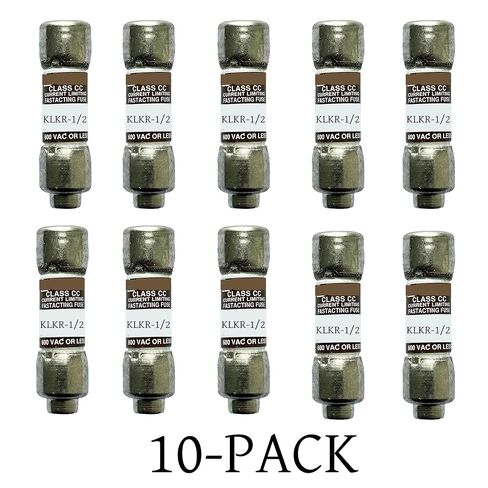 10 عبوات جديدة KLKR-1/2 KLKR-1/2A KLKR 1/2A 600Vac صمامات سريعة المفعول، KLKR-1/2A صمامات خرطوشة رفض الفئة CC الحالية in Kuwait