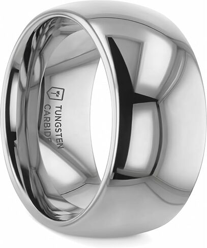 Thorsten Dominus Men Tungsten Carbide Domed Comfort Fit Ring 2mm - 12mm in Saudi Arabia