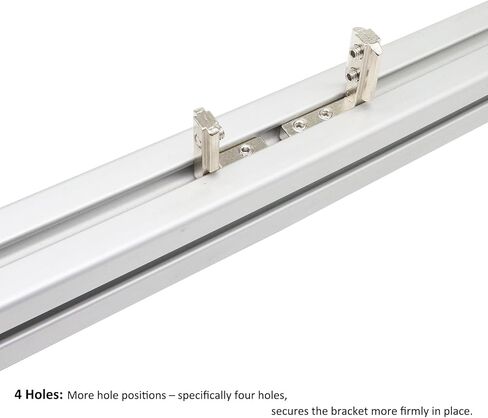 20 Sets 40 Series Aluminum Extrusion Profile T Slot Internal Corner Bracket 4040 Right Angle Connector with 4 Hole M6 Screw for 40/40 4080 Extruded Aluminum Hardware in Saudi Arabia
