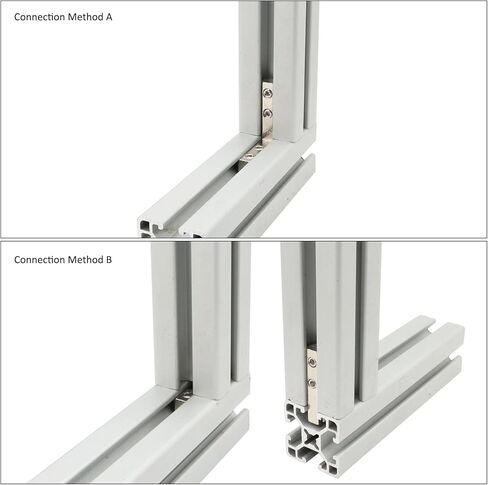 20 Sets 40 Series Aluminum Extrusion Profile T Slot Internal Corner Bracket 4040 Right Angle Connector with 4 Hole M6 Screw for 40/40 4080 Extruded Aluminum Hardware in Saudi Arabia