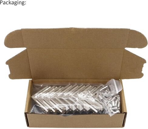 20 Sets 40 Series Aluminum Extrusion Profile T Slot Internal Corner Bracket 4040 Right Angle Connector with 4 Hole M6 Screw for 40/40 4080 Extruded Aluminum Hardware in Saudi Arabia