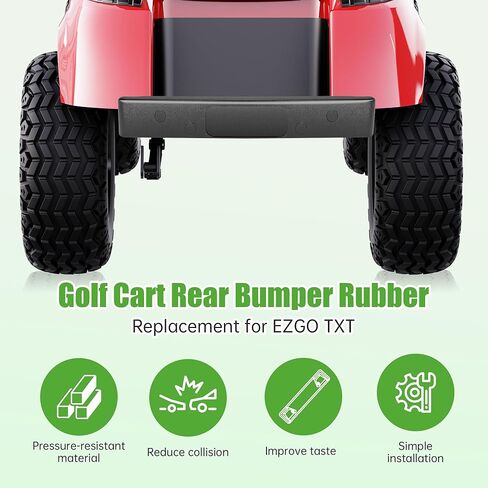10L0L Golf Cart Rear Bumper for EZGO TXT Golf Carts, Replaces Parts 70939G01 71336G01 71515G01 71578G01 71943G01S in Saudi Arabia