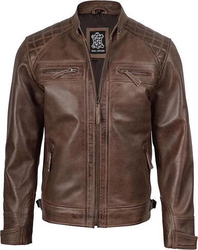 FJackets Real Leather Bomber Jacket - Motorcycle Casual Stand Collar with a Removable Hood in Saudi Arabia