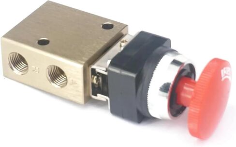 JM-06 G1/4" 2/3-way self-Locking Mushroom Button Pneumatic Mechanical Valve in Saudi Arabia