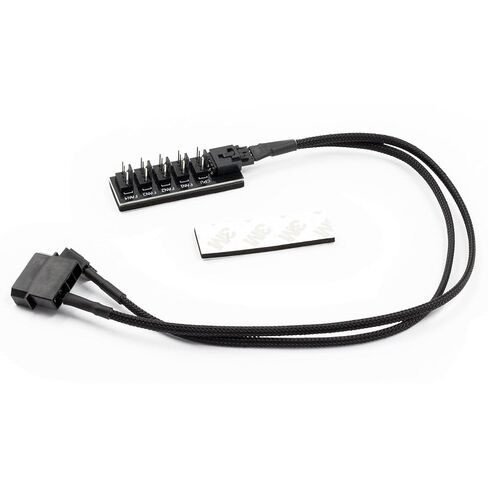 كابل إمداد الطاقة لمحور مروحة الكمبيوتر من 1 إلى 5 طرق مقسم PC 1/5 PWM 2510 شبكة نايلون 4Pin PC حافظة اللوحة الأم مروحة وصلة كابل تمديد الطاقة لحافظة الكمبيوتر ATX 4-Pin مراوح التبريد in Saudi Arabia