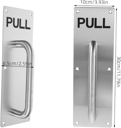 Stainless Steel Pull Handle for Fire Exit and Kitchen Doors Heavy Duty Commercial Door Handle Plate Design for Easy for Cabinets and Industrial Use in Saudi Arabia