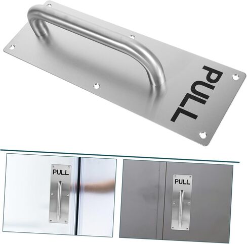 Stainless Steel Pull Handle for Fire Exit and Kitchen Doors Heavy Duty Commercial Door Handle Plate Design for Easy for Cabinets and Industrial Use in Saudi Arabia