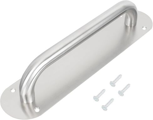 TEHAUX Stainless Steel Pull Handle for Barn Doors Thickened Oval Shaped Door Handle Plate 1 Piece in Saudi Arabia