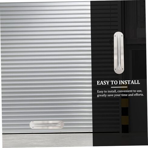TEHAUX Stainless Steel Pull Handle for Barn Doors Thickened Oval Shaped Door Handle Plate 1 Piece in Saudi Arabia
