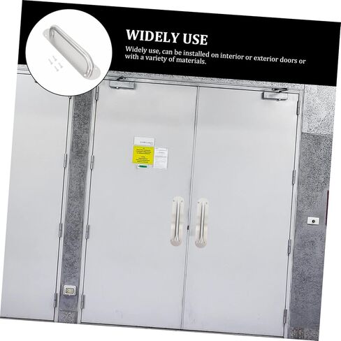 TEHAUX Stainless Steel Pull Handle for Barn Doors Thickened Oval Shaped Door Handle Plate 1 Piece in Saudi Arabia